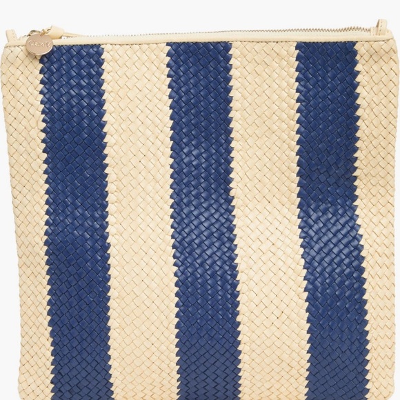 Last offer🔥🔥🔥🔥Clare V Fold over Woven Leather Clutch - Picture 11 of 15
